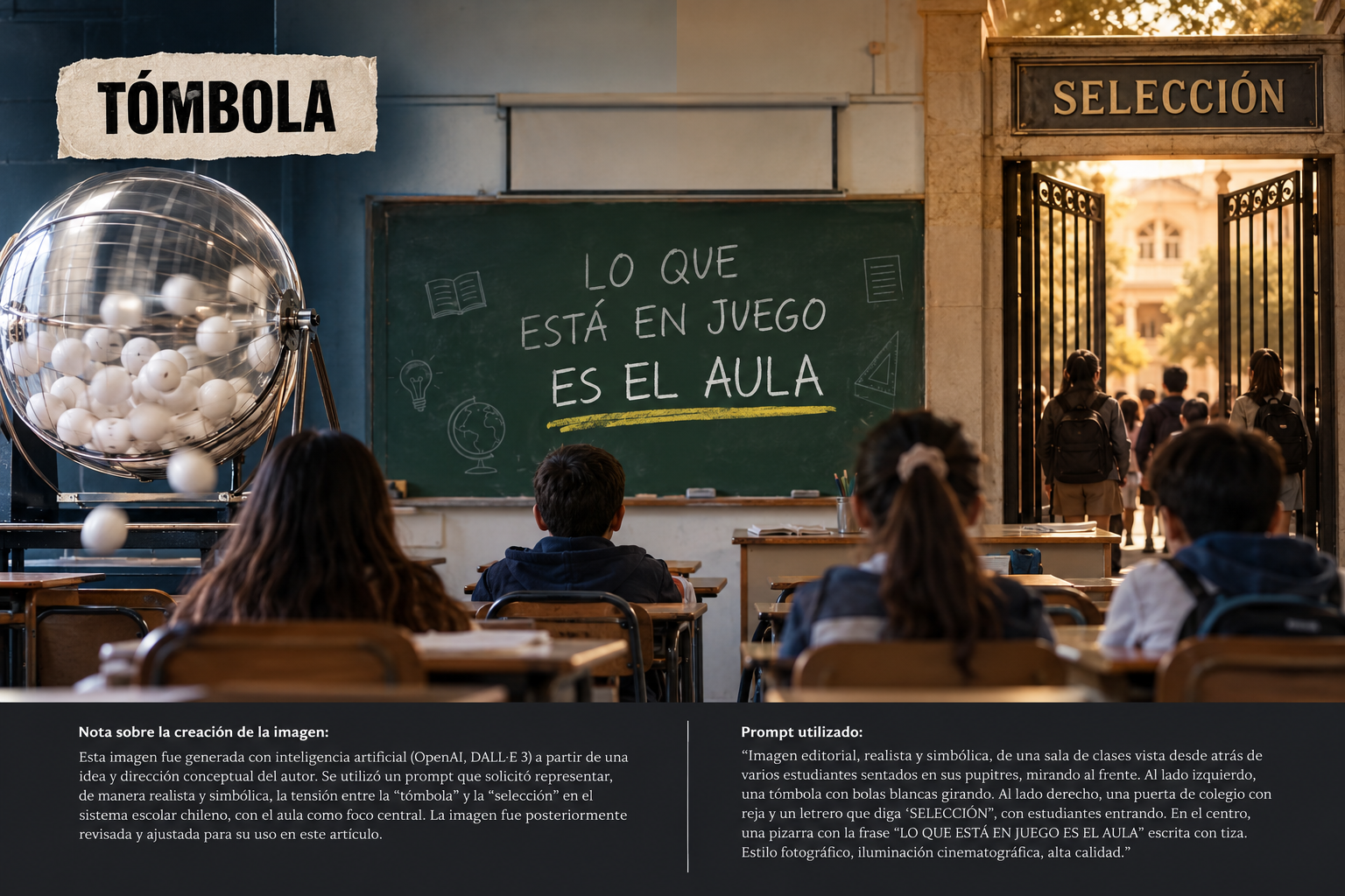 Ni la tómbola ni la selección tocan el aula