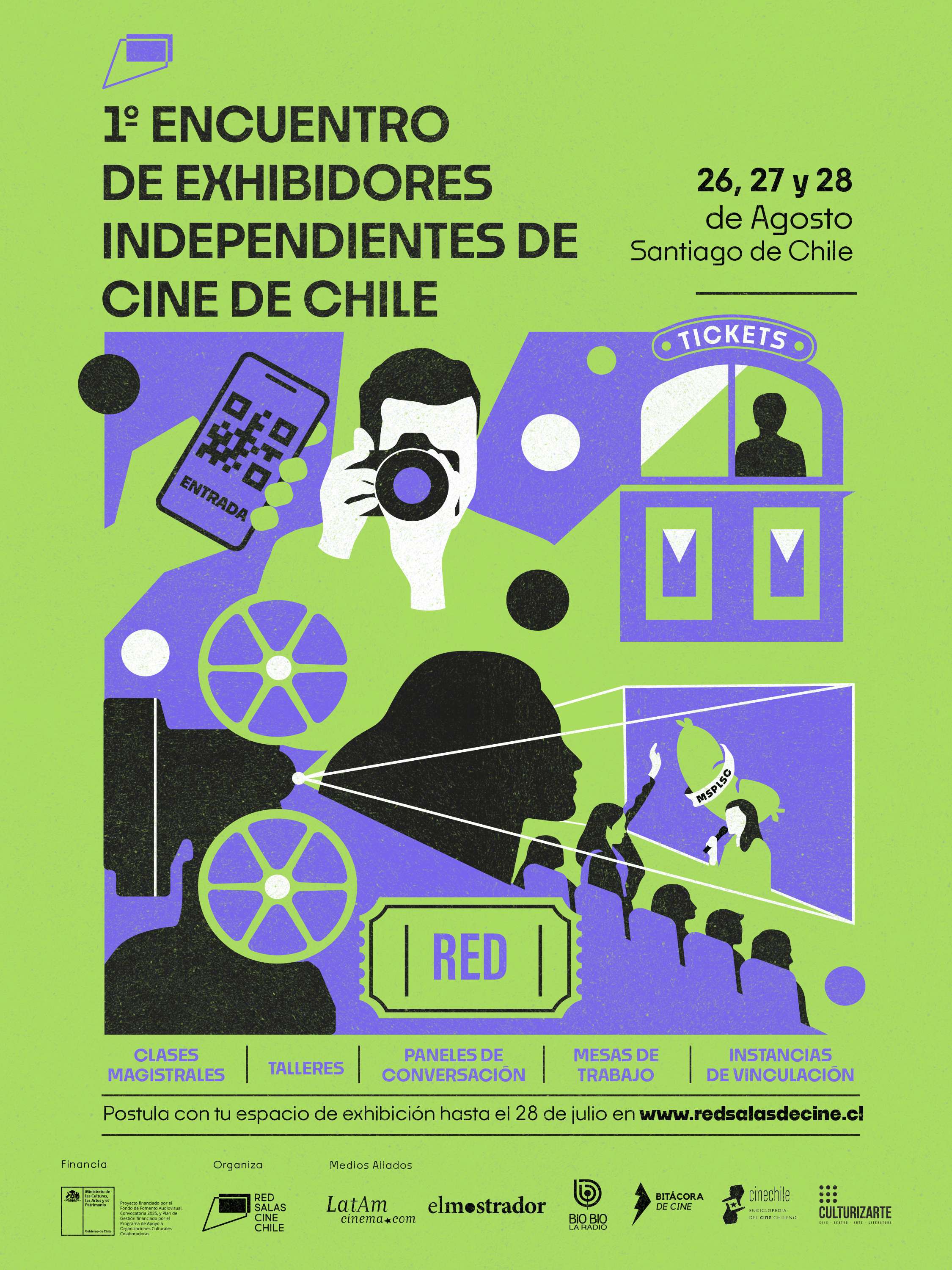 Red Salas de Cine Chile abre convocatoria para participar del  1° Encuentro Nacional de Exhibidores Independientes de Cine